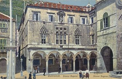 DUBROVNIK-RAGUSA > Sponza Palast - Zollamt (1912)