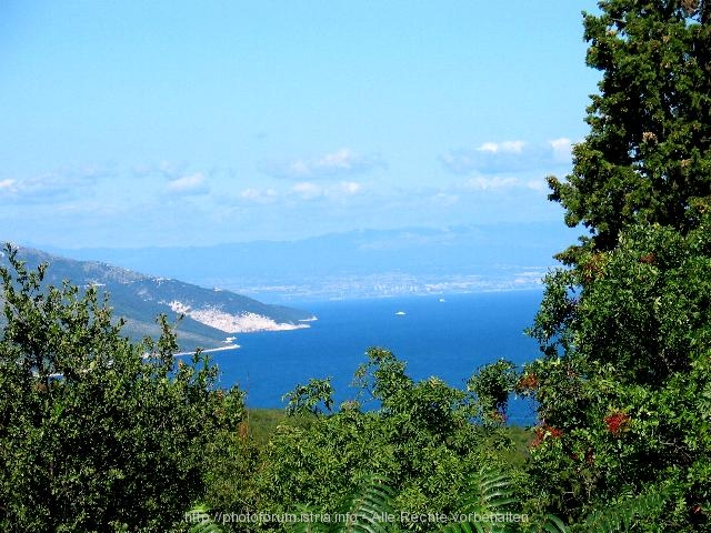 LABIN > Blick vom Labin auf Rijeka