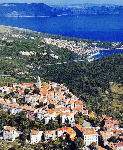 LABIN-RABAC > Luftaufnahme beider Städte