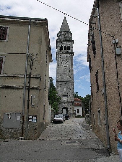 PAZIN > Pfarrkirche Sveti Nikola > Glockenturm