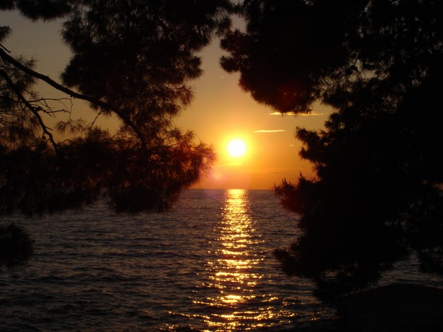 POREC > Sonnenuntergang bei Porec