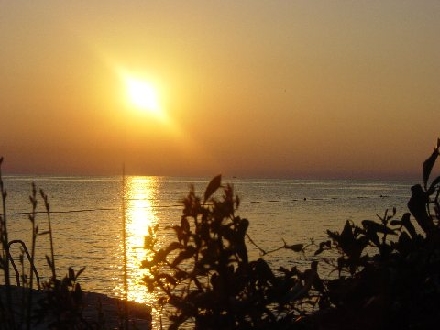 POREC > Plava Laguna - Sonnenuntergang über der Riviera