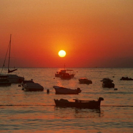 POREC > Lanterna - Sonnenuntergang über der Riviera