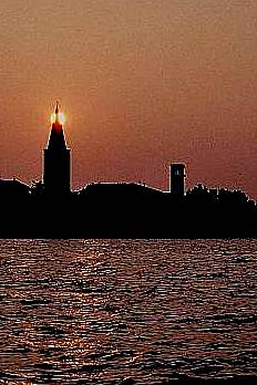 POREC > Sonnenuntergang über Porec