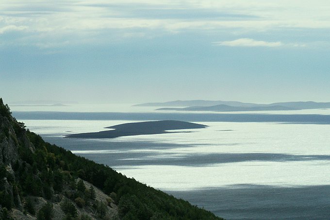 Lubenice > Ausblick auf Zeca, Unije, Srakane und Susak