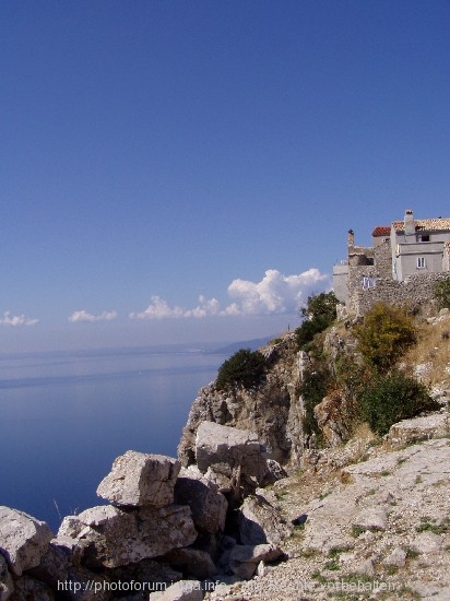 Ausblick von Lubinice auf das Meer