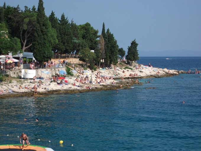 Istrien: RABAC > Badestrand