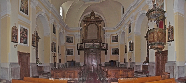 BUZET > Pfarrkirche der seeligen Jungfrau Maria