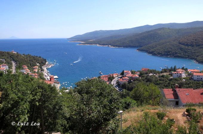 Blick auf die Bucht>Rabac