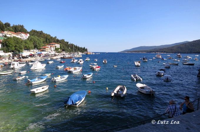 Bucht beim Hafen Rabac