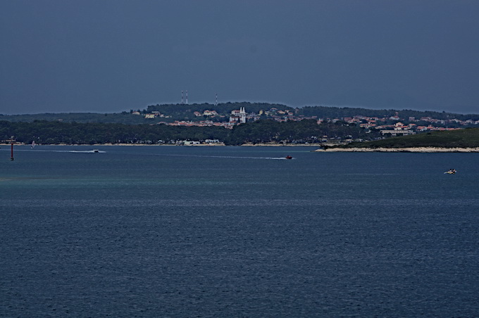 Blick auf Medulin vom Kamenjak