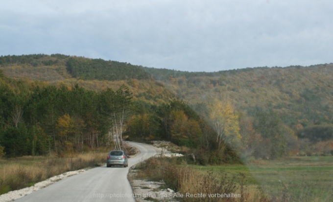 CICARIJA > neue Straße zwischen Rocko polje und Lanisce