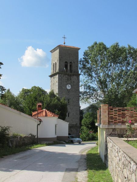 Vodice Gedenkstein Wegmarkierung