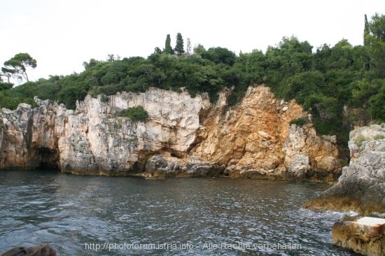 Felswand bei Rovinj