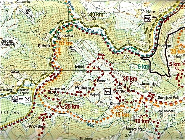 Istarske Toplice > Wanderung nach Sovinjak 2