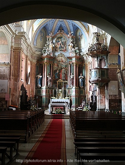 SVETI PETAR U SUMI > Klosterkirche St Peter und Paul > Innenansicht