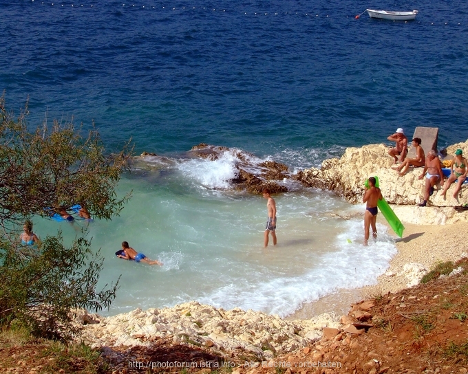 am Strand in Rabac