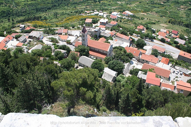 KLIS > Blick von der Festung auf Klis