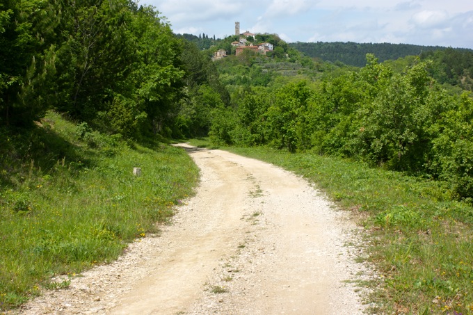 BLICK AUF ZAVRSJE von der Paranzana aus