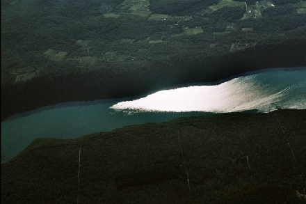 LIMSKI KANAL / Limfjord > Luftaufnahme im Gegenlicht