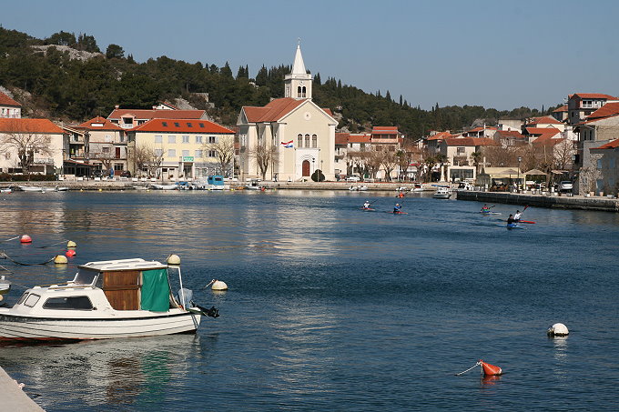 ZATON bei Sibenik > Kajaktraining