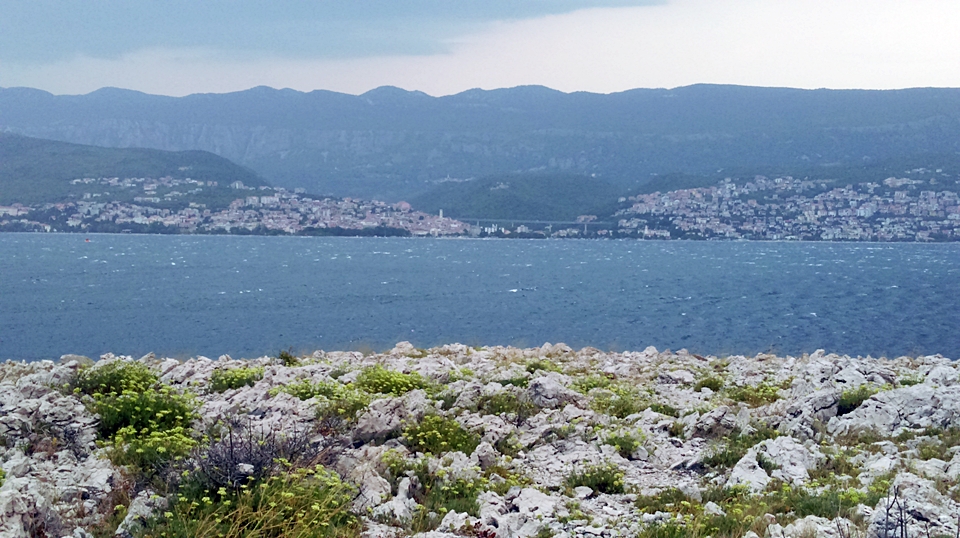 * Insel Krk > SILO > Blick auf Crikvenica