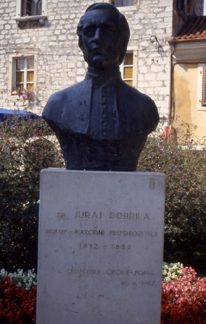 POREC > Altstadt > Denkmal - Bischof Josip Dobrila