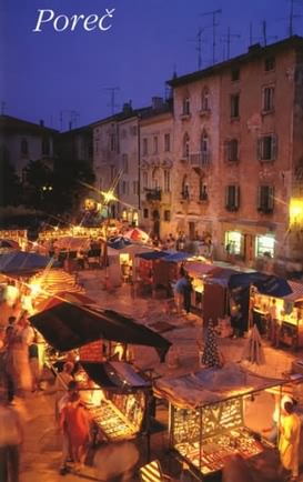 POREC > Altstadt > Trg M. Gupca > Souvenirmarkt