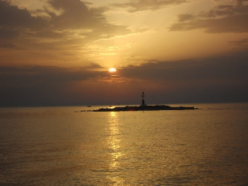 Istrien:Dörfer>Porec>sonnenuntergang