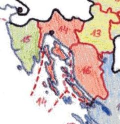 0 > Übersicht- Region ISTRIEN (Zupanija) ist hier grün eingefärbt