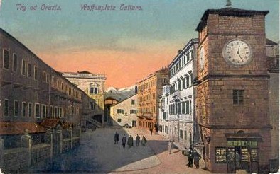 KOTOR > Waffenplatz 1918 - Ansichtskarte