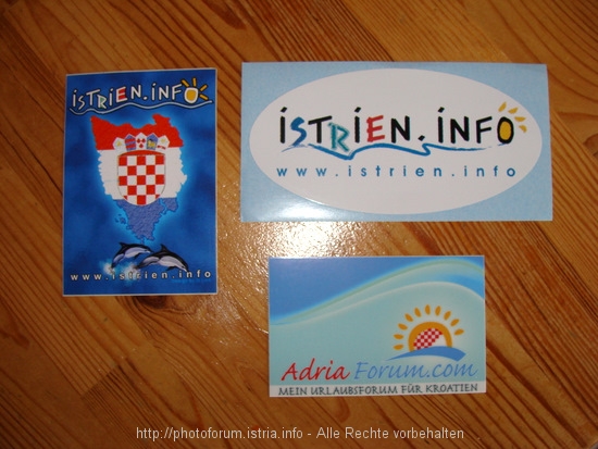 Istrien-Kroatien-Aufkleber im Wandel der Zeit