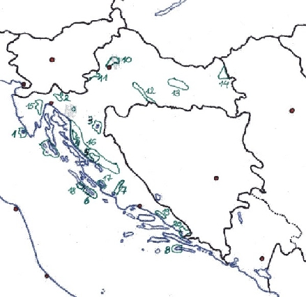 KROATIEN-MAP > Übersichtskarte der kroatischen National- und Naturparke