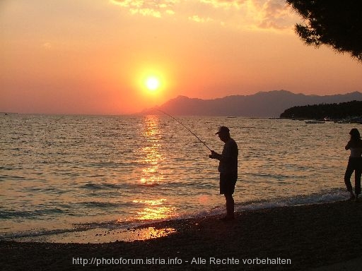 Sonnenuntergang in Makarska