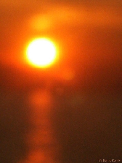 Sonne vor der Küste Umag-Novigrad