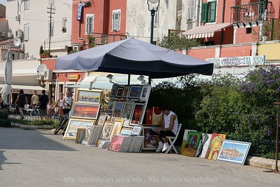 ROVINJ > Gemälde-Verkaufsstand