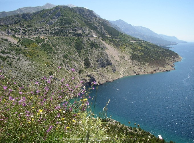 VOR BRELA > Blick auf die Makarskariviera