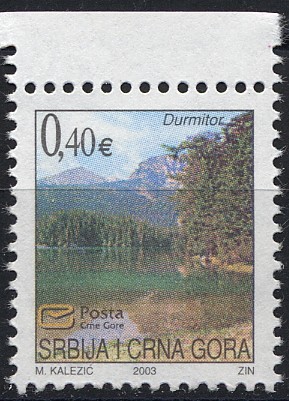 DURMITOR > Briefmarke in Euro