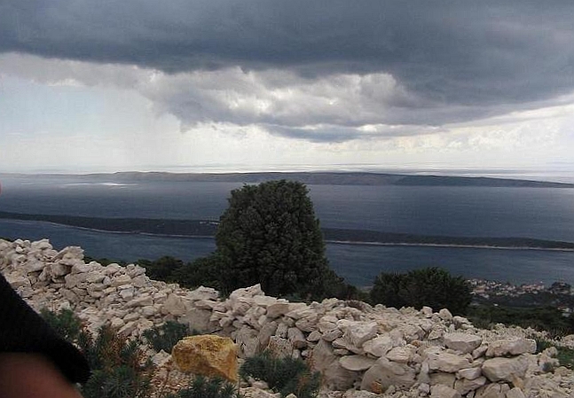 Wolken: INSEL RAB>Ausblick vom Kamenjak