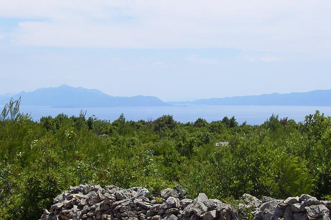 OTOK Hvar > Wanderung nach Humac > Blick auf Peljesac und Korcula