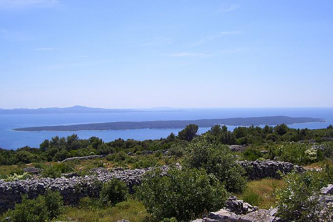 OTOK Hvar > Wanderung nach Humac > Blick auf Scedro und Korcula