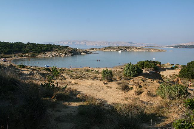 HALBINSEL LOPAR > Bucht Stojan mit Strand Ciganka auf der Insel Rab