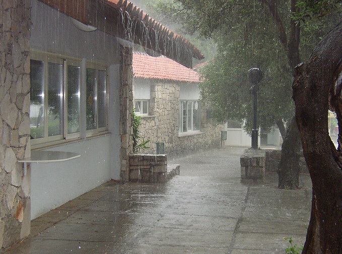 PELJESAC > CP Prapratno> Der Himmel öffnete die Schleusen