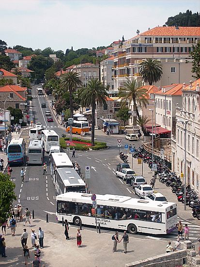 DUBROVNIK > kein Parkplatz für Busse