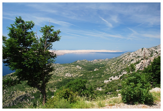 VELEBIT > Blick auf Küste und Inseln RAB/ PAG