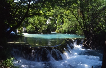 NATIONALPARK PLITVICER SEEN > Milka-Trnina-Wasserfall