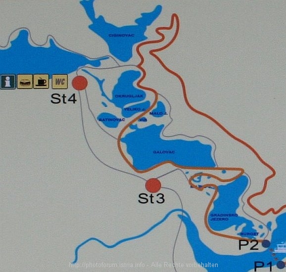 NATIONALPARK PLITVICER SEEN > 0-Lageplan - Ausschnitt links