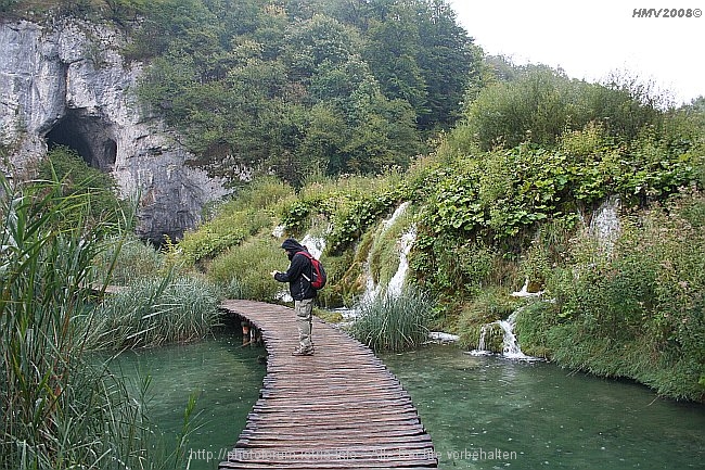 NATIONALPARK PLITVICER SEEN > Jezero Gavanovac > Kalksinterbarriere zum Jezero Kaluderovac