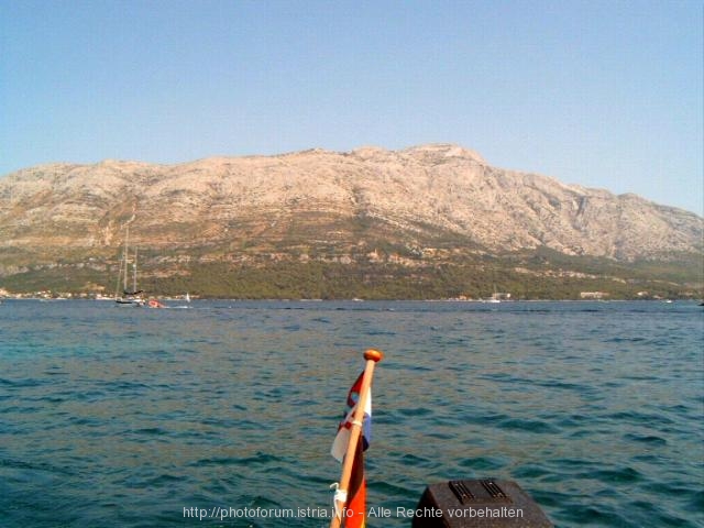 HALBINSEL PELJESAC > Panoramablick von Korcula aus gesehen