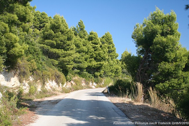 PELJESAC > Küstenstraße zwischen Potomje und Trstenik